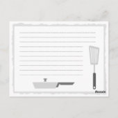 Carte postale du club de cuisine (ou carte de rece (Dos)