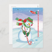 Carte postale du club de Sucre de canne de Noël de (Devant / Derrière)