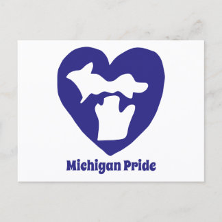 Carte postale du cœur de la fierté du Michigan