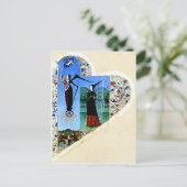 Carte postale du coeur médiéval (Debout devant)