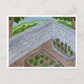 Carte postale du coin du jardin (Devant)