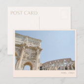 Carte postale du Colisée Carte postale italienne d (Devant / Derrière)