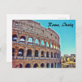 Carte postale du Colisée de Rome (Devant / Derrière)