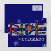 Carte postale du Colorado (Devant / Derrière)