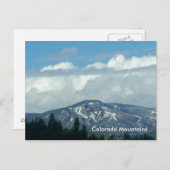 Carte postale du Colorado Mountains (Devant / Derrière)