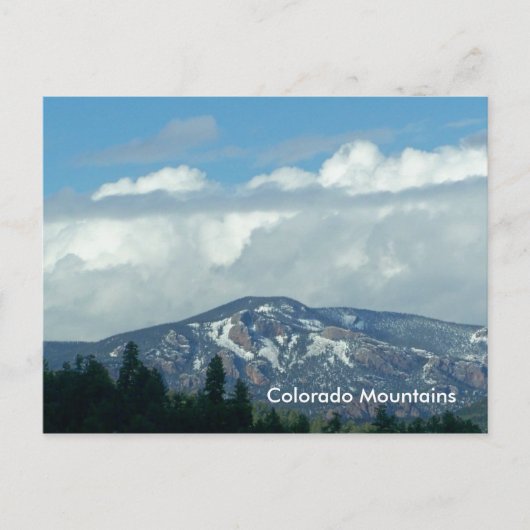 Carte postale du Colorado Mountains (Devant)