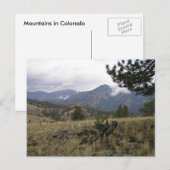 Carte postale du Colorado Mountains (Devant / Derrière)