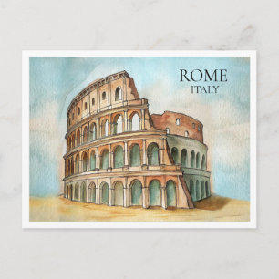 Carte postale du Colosseum Italie – Cadeau de monu