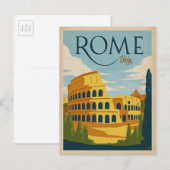 Carte Postale  du Colosseum - Rome, Italie (Devant / Derrière)