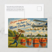 Carte postale du comté de Miami Ohio (Devant / Derrière)