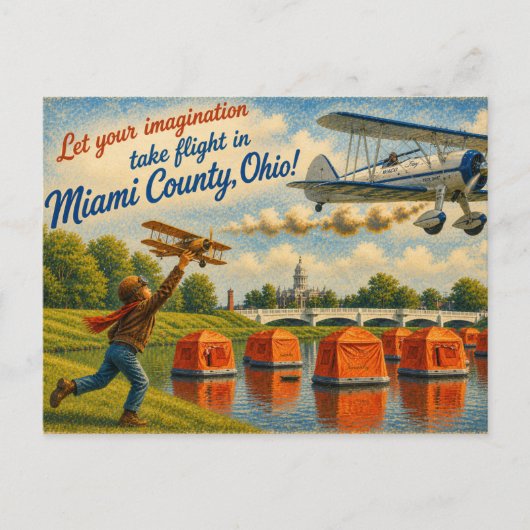 Carte postale du comté de Miami Ohio (Devant)