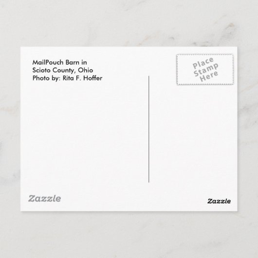 Carte postale du comté de Scioto Mailpouch (Dos)