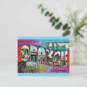 Carte postale du comté d'Orange CA (Debout devant)