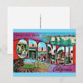 Carte postale du comté d'Orange CA (Devant / Derrière)