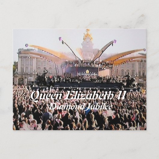 Carte postale du concert de la reine Elizabeth Dia (Devant)