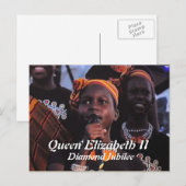 Carte postale du concert de la reine Elizabeth Dia (Devant / Derrière)