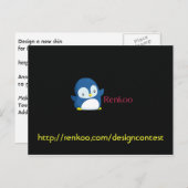 Carte postale du concours de design Renkoo (Devant / Derrière)