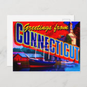 Carte postale du Connecticut (Devant / Derrière)