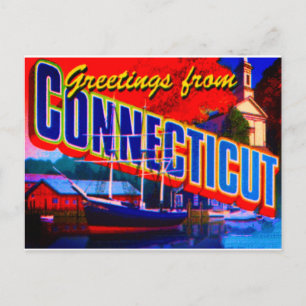 Carte postale du Connecticut