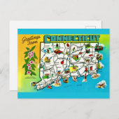 Carte postale du Connecticut (Devant / Derrière)