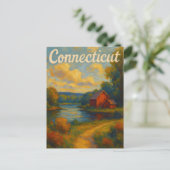 Carte postale du Connecticut (Debout devant)