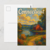 Carte postale du Connecticut (Devant / Derrière)