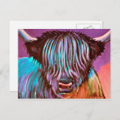 Carte Postale Du Coo Violet. (Devant / Derrière)