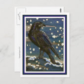 Carte postale du corbeau des neiges (Devant / Derrière)