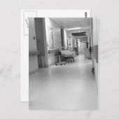 Carte postale du corridor hospitalier (Devant / Derrière)
