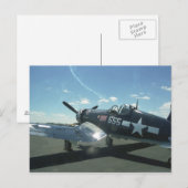 Carte postale du corsaire F4U-1 (Devant / Derrière)