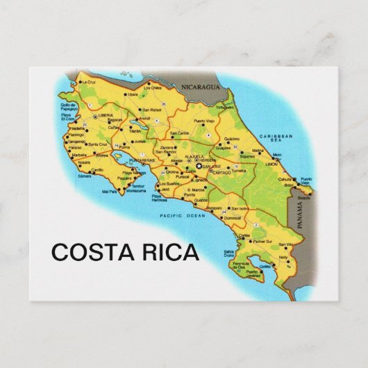 Carte postale du COSTA RICA (Devant)