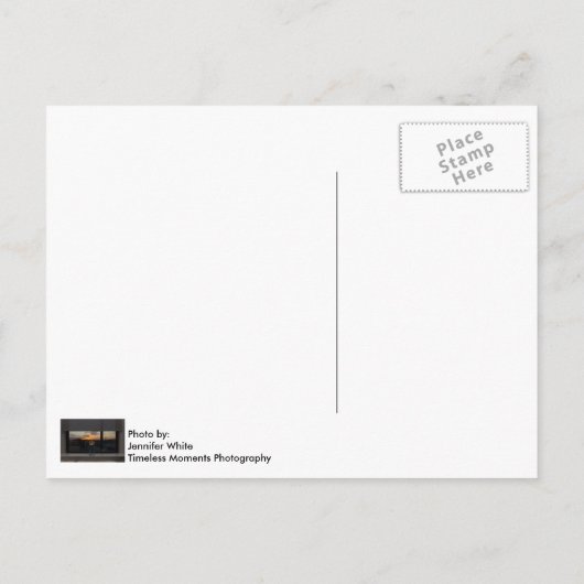 Carte postale du coucher de soleil (Dos)