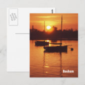 Carte postale du coucher de soleil de Bosham (Devant / Derrière)