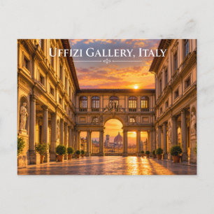 Carte postale du coucher de soleil de la Galerie U