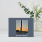 Carte postale du coucher de soleil du phare de Bar (Debout devant)