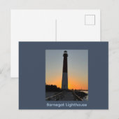 Carte postale du coucher de soleil du phare de Bar (Devant / Derrière)