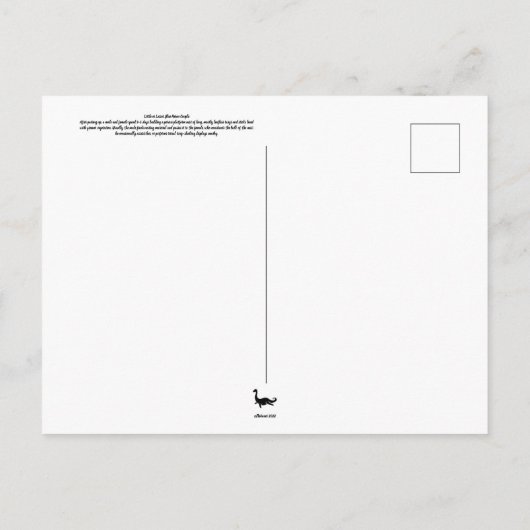Carte postale du couple de héron (Dos)
