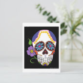 Carte postale du crâne de sucre (Debout devant)