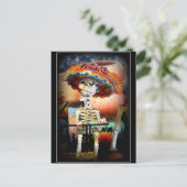 Carte postale du crâne de sucre (Debout devant)