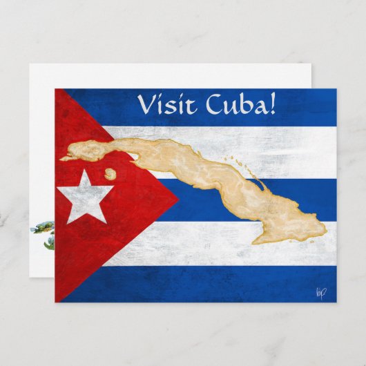 Carte postale "du Cuba de visite" (Devant / Derrière)