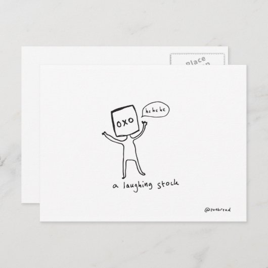 Carte postale du cube stock (Devant / Derrière)