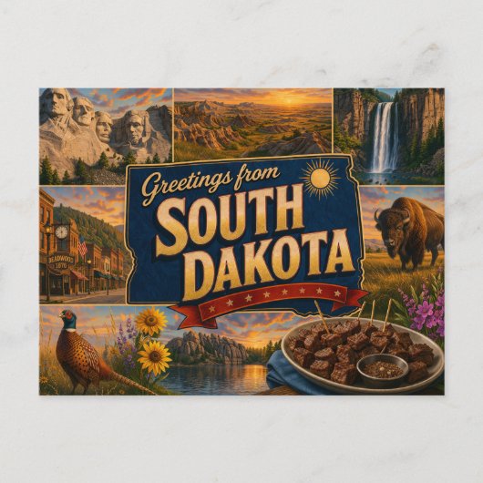Carte postale du Dakota du Sud (Devant)