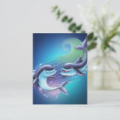 Carte postale du dauphin (Debout devant)