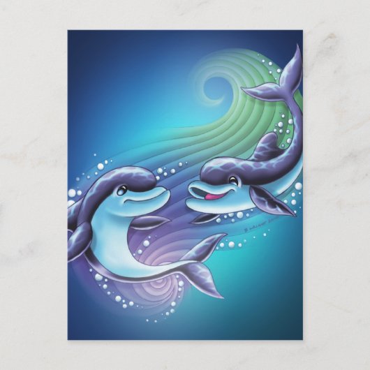 Carte postale du dauphin (Devant)