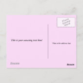 Carte postale du défilé rose (Dos)
