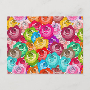 Carte postale du défilé rose
