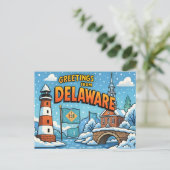 Carte postale du DELAWARE (Debout devant)