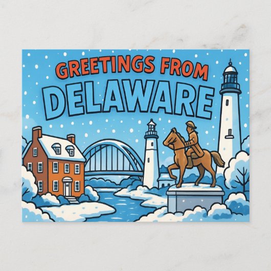 Carte postale du DELAWARE (Devant)