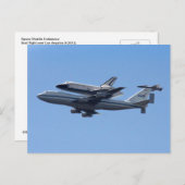 Carte postale du dernier vol de la navette spatial (Devant / Derrière)