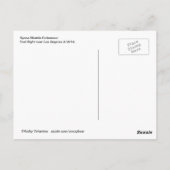 Carte postale du dernier vol de la navette spatial (Dos)